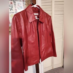 Preston & York Vibrant Red Leather Jacket